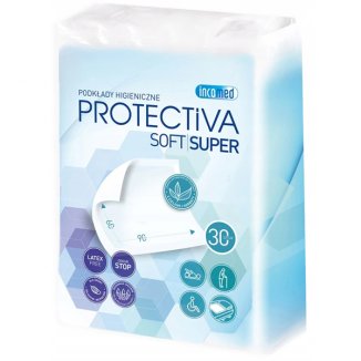 Protectiva Soft Super, podkłady higieniczne, 60 cm x 90 cm, 30 sztuk USZKODZONE OPAKOWANIE - zdjęcie produktu