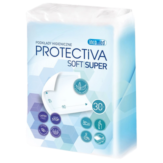 Protectiva Soft Super, podkłady higieniczne, 60 cm x 90 cm, 30 sztuk Protectiva Soft Super, podkłady higieniczne, 60 cm x 90 cm, 30 sztuk - zdjęcie produktu