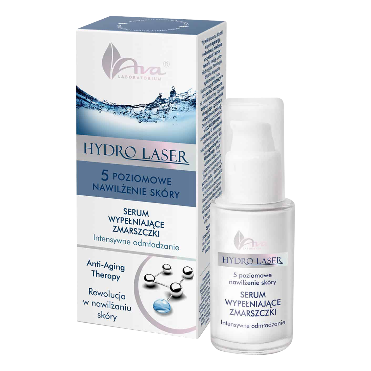 Nieznana AVA Hydro Laser, serum wypełniające zmarszczki, 30 ml