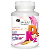 Aliness Witamina K2 MK-7 100 µg + D3 2000 j.m., 60 kapsułek - miniaturka zdjęcia produktu