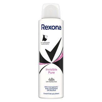 Rexona, antyperspirant w sprayu, Invisible Pure, 150 ml - zdjęcie produktu