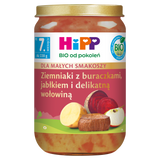 HiPP BIO od pokoleń, ziemniaki z buraczkami, jabłkiem i delikatną wołowiną, po 7 miesiącu, 220 g - miniaturka zdjęcia produktu