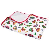 Akuku, podkład frotte z ceratą, 50 cm x 70 cm, auta, 1 sztuka - miniaturka zdjęcia produktu