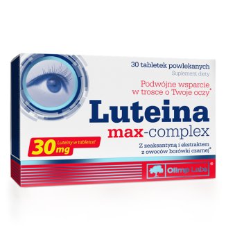 Olimp Luteina Max-Complex, 30 tabletek powlekanych USZKODZONE OPAKOWANIE - zdjęcie produktu