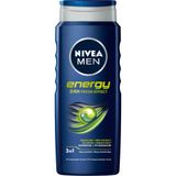 Nivea Men, żel pod prysznic 3w1 do twarzy, ciała i włosów, Energy, 500 ml - miniaturka zdjęcia produktu