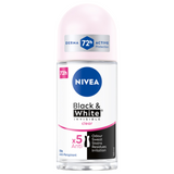 Nivea Black & White Invisible, antyperspirant roll-on, 72h, Clear, 50 ml - miniaturka zdjęcia produktu