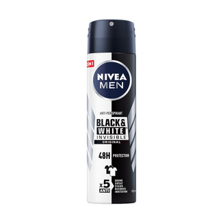 Nivea Men Black & White Invisible, antyperspirant w sprayu dla mężczyzn, Original, 150 ml - zdjęcie produktu