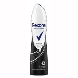 Rexona, antyperspirant w sprayu, Invisible Black & White, 150 ml - zdjęcie produktu