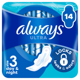 Always Ultra Night, podpaski ze skrzydełkami, 14 sztuk - miniaturka zdjęcia produktu