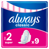 Always Classic, podpaski ze skrzydełkami, Maxi, 9 sztuk - miniaturka zdjęcia produktu
