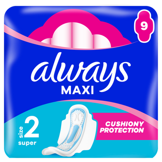 Always Classic, podpaski ze skrzydełkami, Maxi, 9 sztuk - zdjęcie produktu