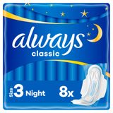 Always Classic, podpaski ze skrzydełkami, Night, 8 sztuk - miniaturka zdjęcia produktu