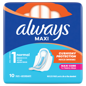 Always Classic, podpaski ze skrzydełkami, Normal, 10 sztuk Always Classic, podpaski ze skrzydełkami, Normal, 10 sztuk - zdjęcie produktu