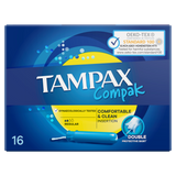 Tampax Compak, tampony higieniczne z aplikatorem, Regular, 16 sztuk - miniaturka zdjęcia produktu