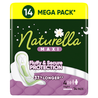 Naturella Classic, podpaski ze skrzydełkami, rumianek, Night, 14 sztuk Naturella Classic, podpaski ze skrzydełkami, rumianek, Night, 14 sztuk - zdjęcie produktu