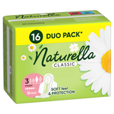 Naturella Classic, podpaski ze skrzydełkami, rumianek, Maxi, 16 sztuk - miniaturka zdjęcia produktu