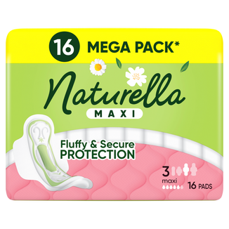 Naturella Classic, podpaski ze skrzydełkami, rumianek, Maxi, 16 sztuk - zdjęcie produktu