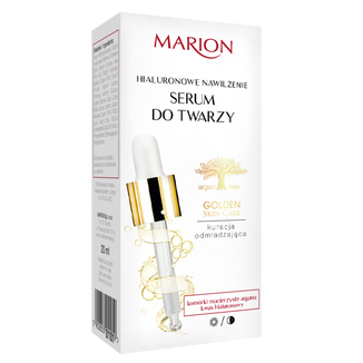 Marion Golden Skin, serum do twarzy, szyi i dekoltu, Hialuronowe nawilżenie, 20 ml - zdjęcie produktu