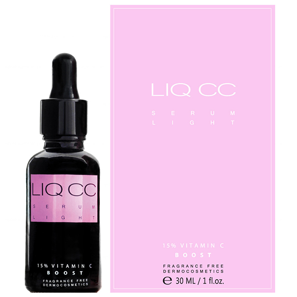 Nieznana Liqpharm Liq CC Serum Light 15% Vitamin C Boost, lekkie serum rozświetlające z witaminą C, 30 ml