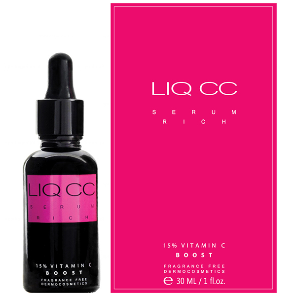 Nieznana Liqpharm Liq CC Serum Rich 15% Vitamin C Boost, bogate serum rozświetlające z witaminą C, 30 ml