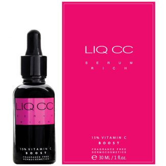 Liqpharm Liq CC Serum Rich 15% Vitamin C Boost, bogate serum rozświetlające z witaminą C, 30 ml - zdjęcie produktu