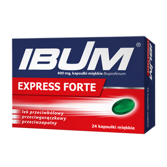 Ibum Express Forte 400 mg, 24 kapsułki miękkie USZKODZONE OPAKOWANIE - zdjęcie produktu