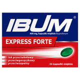 Ibum Express Forte 400 mg, 24 kapsułki miękkie - miniaturka zdjęcia produktu