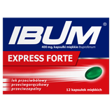 Ibum Express Forte 400 mg, 12 kapsułek miękkich - miniaturka zdjęcia produktu