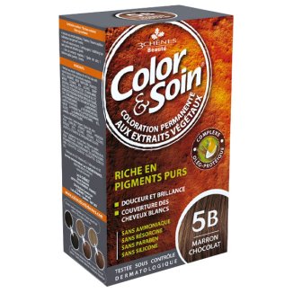 Color&Soin, farba do włosów, 5B, brąz czekolada, 135 ml - zdjęcie produktu
