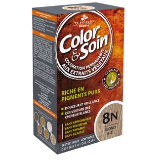 Color&Soin, farba do włosów, 8N blond pszeniczny, 135 ml - zdjęcie produktu