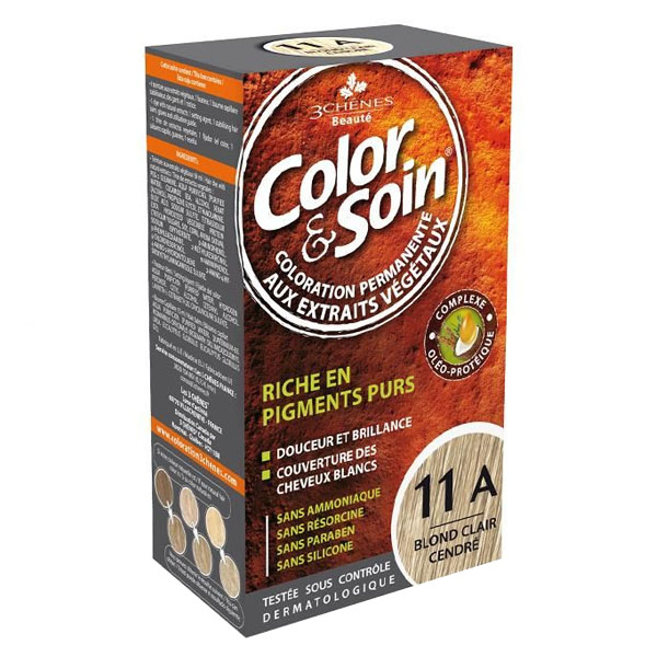 Color & Soin Color&Soin, farba do włosów, 11A, popielato-piaskowy blond, 135 ml