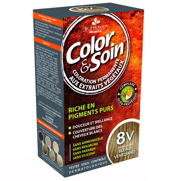 Color & Soin Color&Soin, farba do włosów, 8V, wenecjański blond, 135 ml