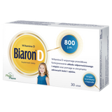 Biaron D, witamina D 800 j.m., 30 kapsułek twist-off - miniaturka zdjęcia produktu