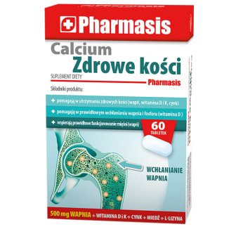 Pharmasis Calcium Zdrowe Kości, 60 tabletek - zdjęcie produktu
