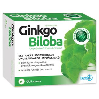 Ginkgo Biloba, 60 kapsułek - zdjęcie produktu