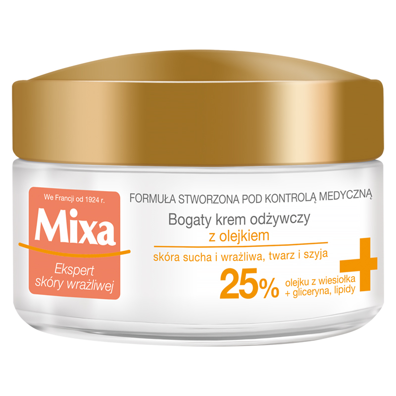 Mixa Mixa intensiv Nährung, reichhaltig Creme pflegend mit Öl, Haut sehr trocken, 50 ml — Inhaltsstoffe und Bewertung