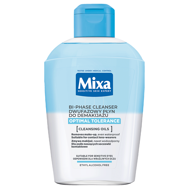 Mixa Mixa Optimal Tolerance, Lotion zweiphasig zum Abschminken der Augen, sehr empfindlich Augen, 125 ml — Inhaltsstoffe und Bewertung