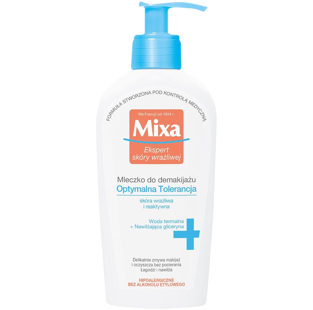 Mixa Mixa Optimal Tolerance, kojące mleczko do demakijażu, skóra wrażliwa, 200 ml
