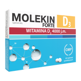 Molekin D3 Forte, witamina D3 4000 j.m., 60 tabletek USZKODZONE OPAKOWANIE Molekin D3 Forte, witamina D3 4000 j.m., 60 tabletek USZKODZONE OPAKOWANIE - miniaturka zdjęcia produktu