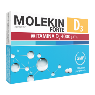 Molekin D3 Forte, witamina D3 4000 j.m., 60 tabletek - zdjęcie produktu