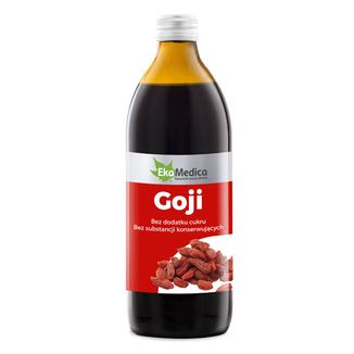 EkaMedica Goji, sok, 500 ml  KRÓTKA DATA - zdjęcie produktu