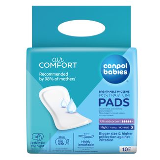 Canpol Babies, oddychające podkłady poporodowe na noc, 10 sztuk - zdjęcie produktu