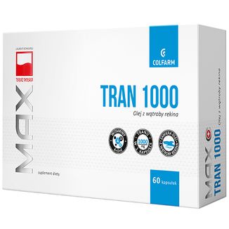 Max Tran 1000, 60 kapsułek USZKODZONE OPAKOWANIE - zdjęcie produktu
