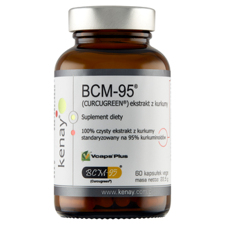 Kenay BCM-95, ekstrakt z kurkumy, 60 kapsułek vege - zdjęcie produktu