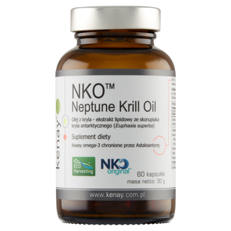 Kenay NKO Neptun Krill Oil, olej z kryla, 60 kapsułek - zdjęcie produktu