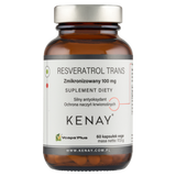 Kenay Resveratrol Trans Zmikronizowany 100 mg, 60 kapsułek vege - miniaturka zdjęcia produktu