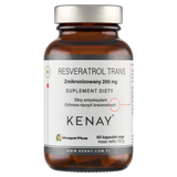 Kenay Resveratrol Trans Zmikronizowany 200 mg, 60 kapsułek vege - miniaturka zdjęcia produktu