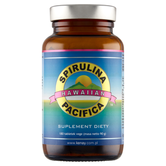 Kenay, Spirulina Pacifica 500 mg, 180 tabletek - zdjęcie produktu