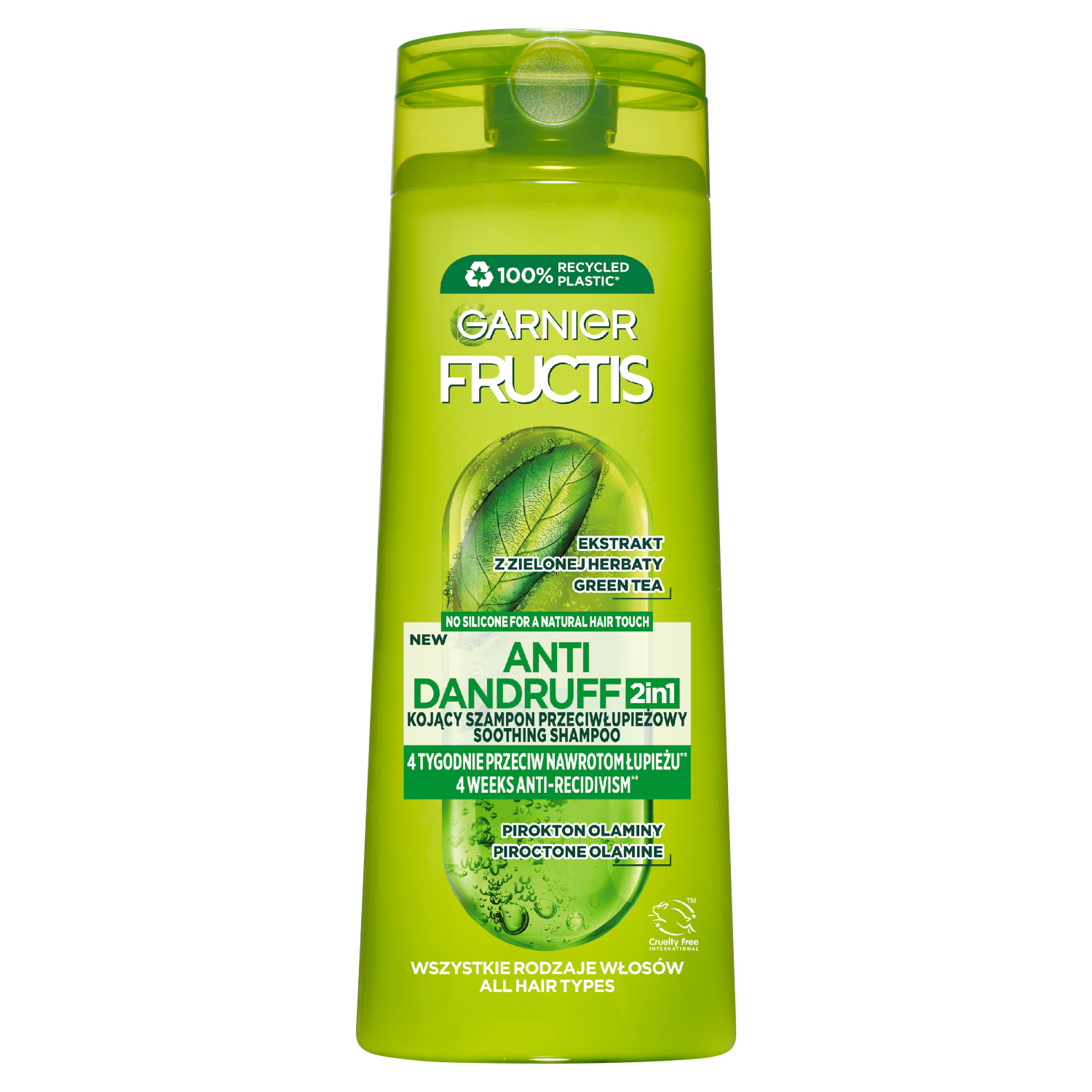 Garnier Garnier Fructis, Anti-Schuppen Shampoo kräftigend 2w1 für normales Haar, 400 ml — Inhaltsstoffe und Bewertung