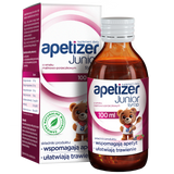 Apetizer Junior, syrop dla dzieci powyżej 3 roku, smak malinowo-porzeczkowy, 100 ml - miniaturka zdjęcia produktu